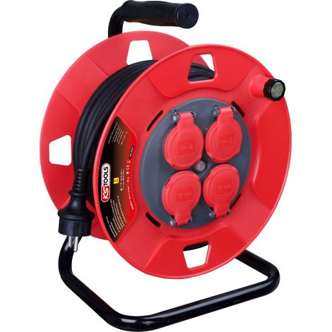 KS Tools Kabeltrommel, 3 x 1,5 mm², 25 m - IP44 (1/5)