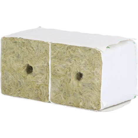 Blocs de laine de pierre 45 pièces - Substrat hydroponique pour semis et culture en jardin (1/5)