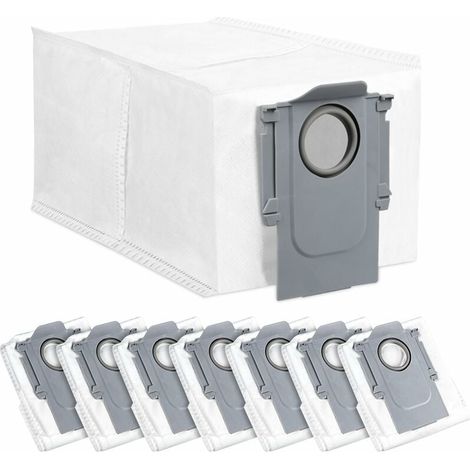 YMYNY Lot de 8 sacs à poussière pour robot Roborock Q Revo, grande capacité de 2,7 l, pièces de rechange uniques,Filtre Brosse Chiffon de Rechangen Ensemble d'accessoires,Pièces de rechange pour Robob (1/4)