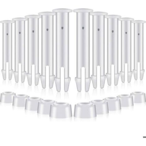 12 perni in plastica per telai metallici rotondi, ricambi per guarnizioni della piscina (6 cm/2,36 pollici). (1/4)