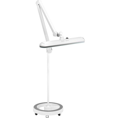 Lámpara de taller LED Elegante 801-tl con trípode, intensidad y color de luz ajustables, blanca. (1/5)