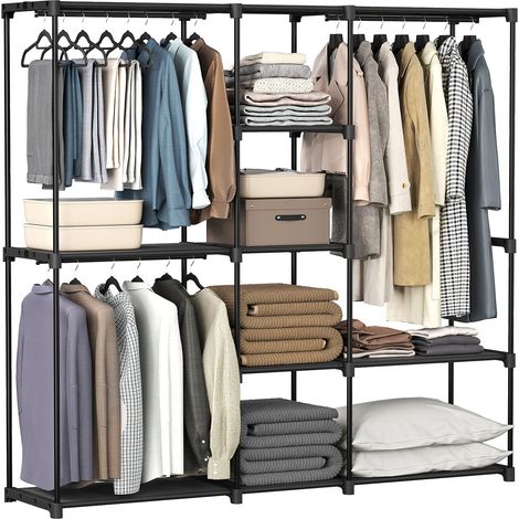 Armario modular abierto, negro (1/5)