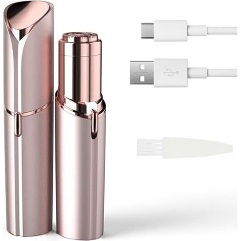 Appareil d'épilation du visage pour femmes, indolore, portable et rechargeable par USB. - AquaForge (1/5)