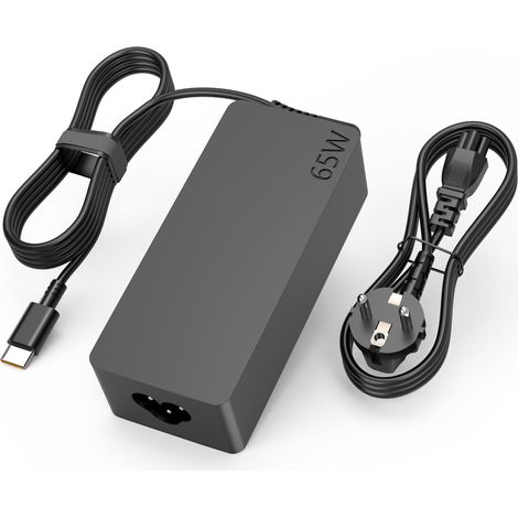 65W 45W USB C Chargeur pour ThinkPad, ThinkBook, IdeaPad, Yoga, Sim/Chrome/Duet/Flex/K/V/J/13/14/100/300/500 Series Type C Portable Adaptateur (1/5)
