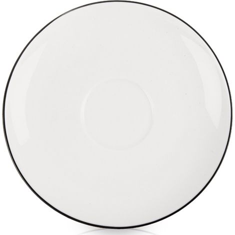 Petite soucoupe en porcelaine blanche pour les en-cas, 13 cm (1/4)