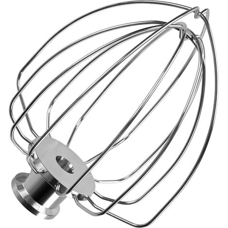 Fouet à 6 Fils Acier Inoxydable pour Robot Pâtissier 4,5-5L Tête Inclinable Mélange Crèmes et Œufs Cuisine Quotidienne (1/5)