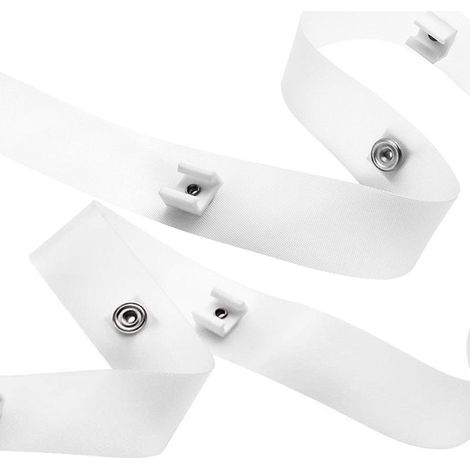 Cinta deslizante para cortinas de autocaravana, deslizamiento suave — 183 cm (72 pulgadas), compatible con techo/pared, para rieles A201/A202