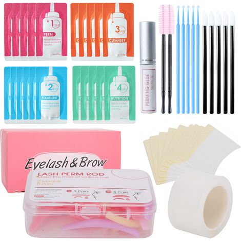 Kit de permanente douce pour cils et sourcils 2-en-1 Liddy23ml - lot soin de mise en forme (1/5)