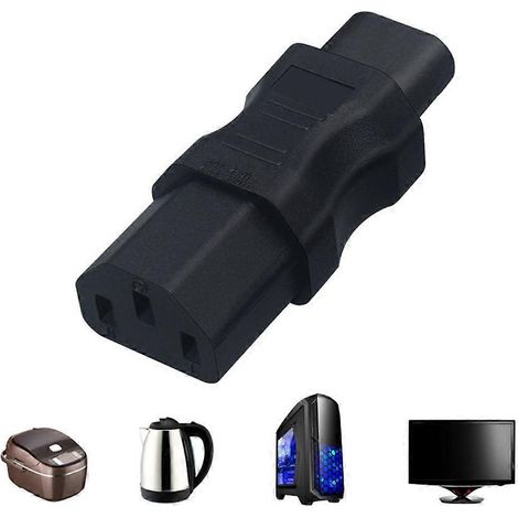 Adaptateurs de câble d'alimentation électrique en PVC C8 mâle vers C13 femelle pour l'électronique (1/4)