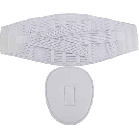 Bretelle de maintien lombaire en polyester respirant, ceinture élastique haute protection, bandage de soutien pour la taille, fixation du dos. (1/5)