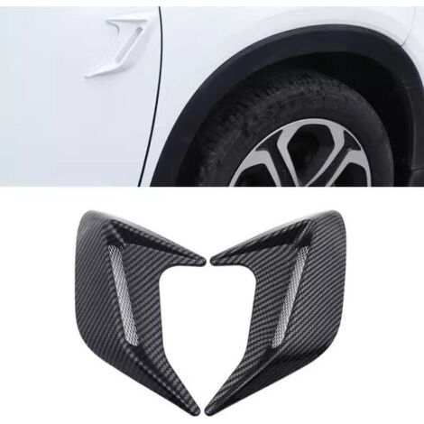 Griglia di aspirazione aria auto 1 coppia Auto modificata Simulazione branchie di squalo Uscita aria Ventola laterale Cofano Flusso di ingresso aria