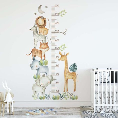 Stickers muraux pour chambre d'enfant - Animaux africains mignons de style nordique (1/5)