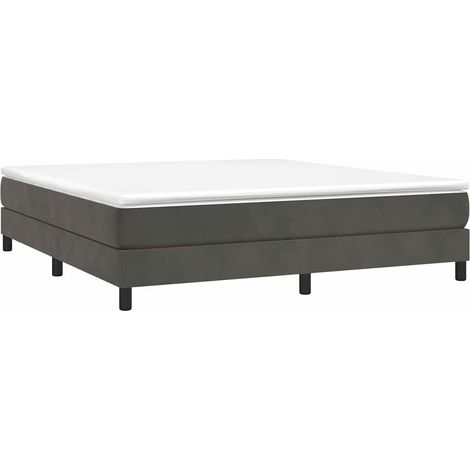 Bettgestell Dunkelgrau 180 x 200 cm Samt