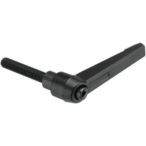 BUNTHAUS PA M8-Klemmhebel aus Zinklegierung, 20–60 mm Gewindelänge, Klemmgriff, verstellbarer Feststellschraubenknopf – 25 mm (1/3)
