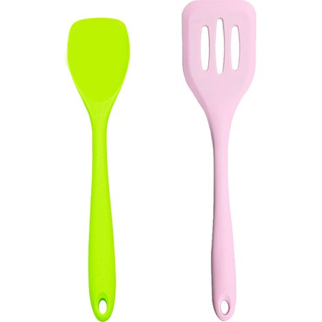 Ensemble Ustensiles Cuisine - Outils Silicone Louche Et Egouttoir - Pour Casseroles Antiadhésives - Lot De 2 (1/5)