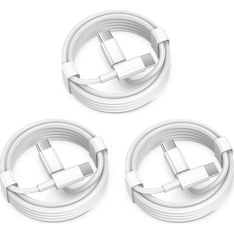 3er-Pack USB-C-zu-USB-C-Kabel für Apple, 1,8 m, 60 W, USB-C/Type-C-Schnellladekabel, kompatibel mit iPhone 17/16 Pro Max, iPhone 17 Air, iPad Pro/Air (1/5)