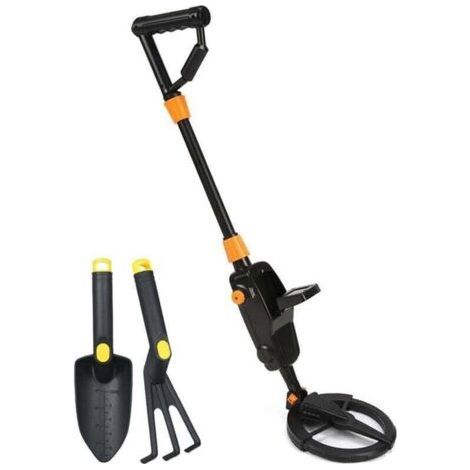 Metal Detector, Underground Gold Digger, Treasure Hunter, Treasure Search Tool with Sand Shovel and Stand for Kids (with Shovel and Stand) (1/4)