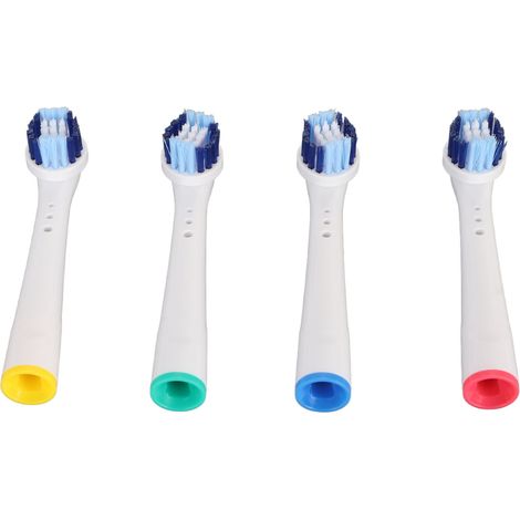 Lot de 4 têtes de brosse à dents électriques pour un nettoyage en profondeur, compatibles avec les brosses à dents Braun D12 et D10. (1/5)