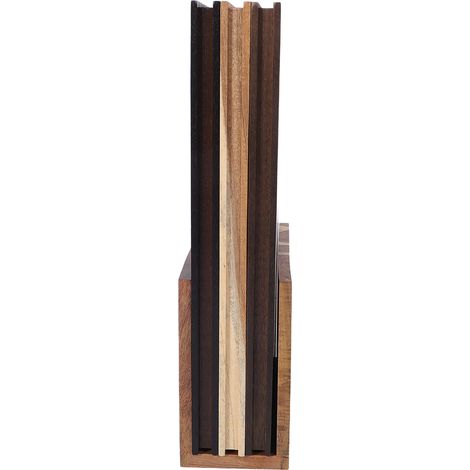 Set aus 3 buchförmigen Schneidebrettern, dekorative Holzschneidebretter mit Halterung für Obst, Gemüse, Brot und Wurstwaren. (1/5)