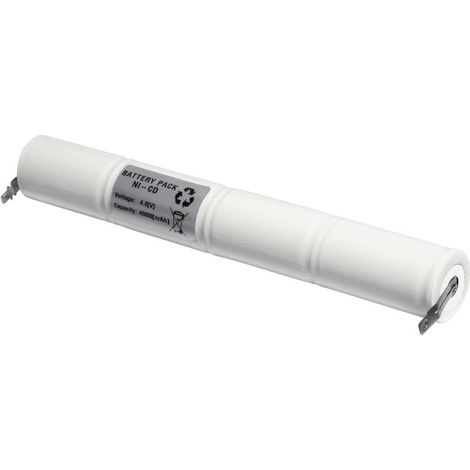 Emmerich 48D4000S Batterie pour éclairage de secours cosses à souder en U 4.8 V 4000 mAh (1/2)