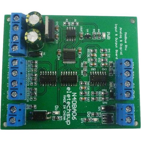 1 Carte Modbus RTU, Convertisseur Analogique-Numérique 8 Canaux, Entrée Sortie 0-5V 4-20mA, Alimentation 12V DC, Pour Automatisation Industrielle (1/5)