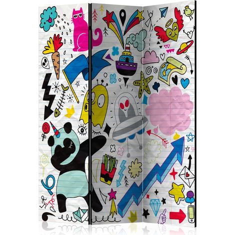 Paravento - Energetic Panda [Room Dividers] - 135x172 (1/4)