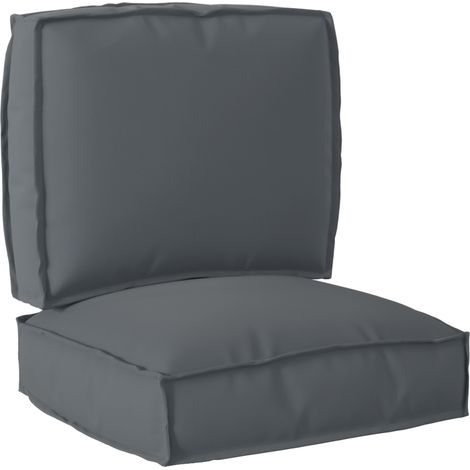 vidaXL Set de coussins de palette Tissu Oxford Anthracite (1/5)