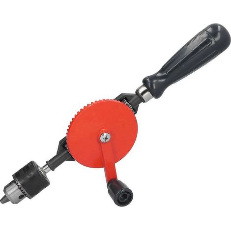 Handbohrmaschine mit Kurbel, 3/8 Zoll, Doppelritzel-Design, Bohrwerkzeug für die Holzbearbeitung (1/4)