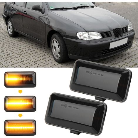 Modification de voiture : VW Golf 2, 3 Passat, B3 Vento, Jetta A2, A3 Seat, Ibiza 2, Cordoba - feux de position latéraux, feux d'aile, clignotants, finition fumée (une paire de chaque côté). (1/5)