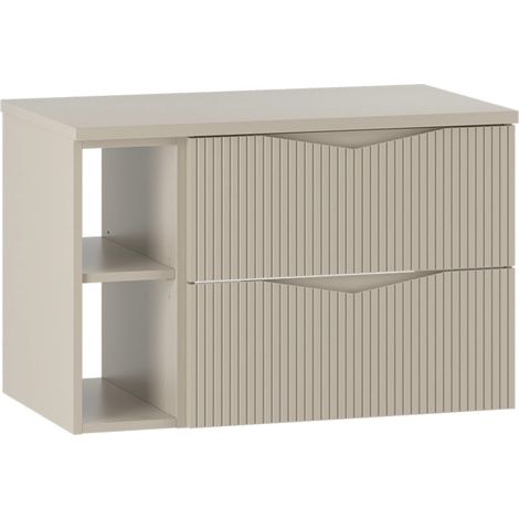 Waschtischunterschrank 80cm Tao mit 2 Schubladen, Kaschmir (1/5)