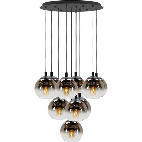 Suspension Ariscani 1 10 lumières noir - 901926 (1/3)
