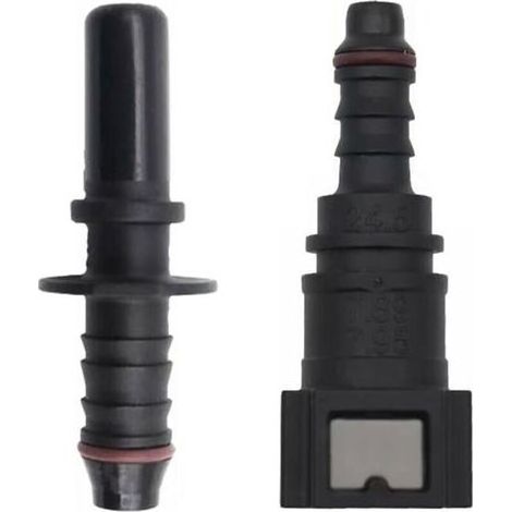2PCS Connecteur De Tuyau De Carburant De Voiture, Raccords Rapides Durite Essence Pour Voiture Moto, Raccord Durite Essence, Connecteur De Tuyau De Carburant Droit Femelle (1/4)