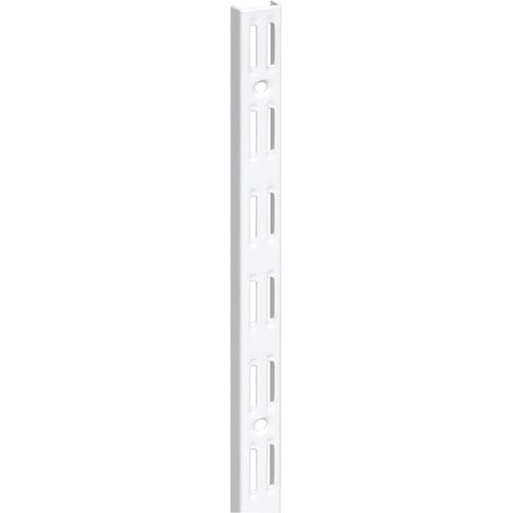 Cremagliera binario doppio - 50 cm. - bianco