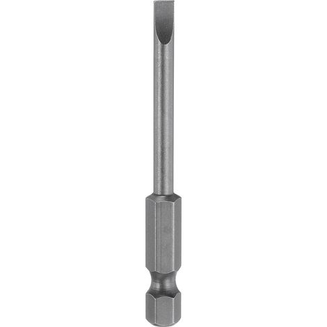 Embouts de Tournevis Plats Magnétiques Sl4 4mm en Acier S2 Embout de Tournevis à Tête Plate 1/4" Tige Hexagonale Embouts de Tournevis pour Visseuse 2,6" de Long (1/5)