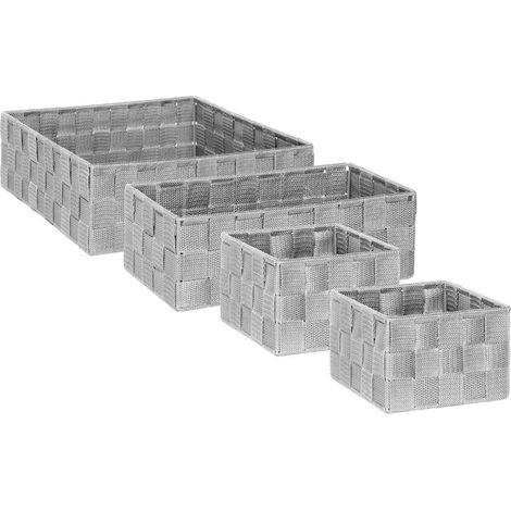 4 cestini bisauté lise grigio - 5five (1/5)
