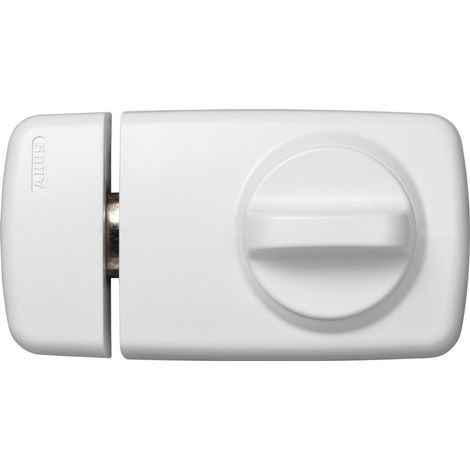 ABUS Tür-Zusatzschloss 7010W EK weiß, innen mit Drehknauf (1/5)