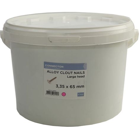 Aluminium Clout Nails 70 x 3.35mm - 4kg Tub -