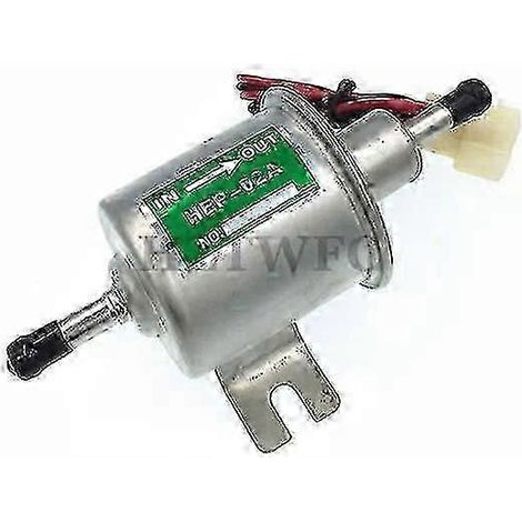 Pompe à carburant électrique Hep-02a de haute qualité, compatible avec la plupart des carburateurs de voitures, motos et quads (essence diesel, diesel, gazole), 12 V, basse pression (1/4)
