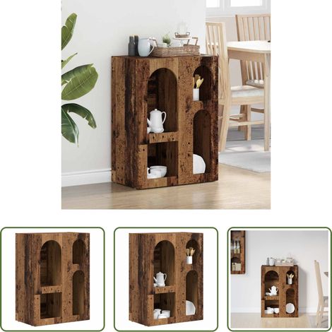 Holzwerkstoff - Sideboard Altholz 59 x 35 x 80,5 cm Holzwerkstoff (1/5)