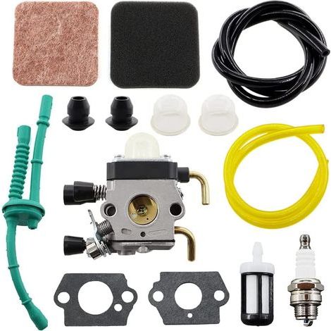 MCHNIC Carburateur avec filtre à air jeu de tuyaux de carburant pour STIHL HS75 HS80 HS85 HL75 HL75K FH75 HT70 HT75 KM80 KM85 KM85R SP80 SP85 FC75 FC85 FS75 FS85 Taille-haie (1/5)
