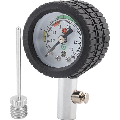 Jauge de Pression d'Air en Acier Inoxydable pour Ballons de Sport (1/5)