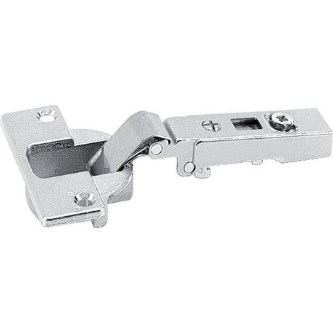 Charnières invisibles 95° - Intermat 9935 - boîtier à visser - entraxe 52 mm - coudure -5 mm - HETTICH