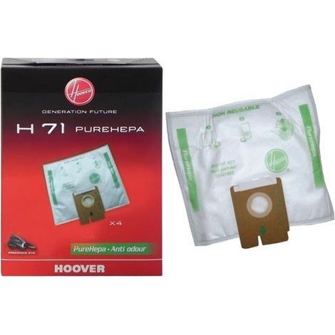 SACS PURE HEPA H71 x4 POUR ASPIRATEUR HOOVER (1/2)
