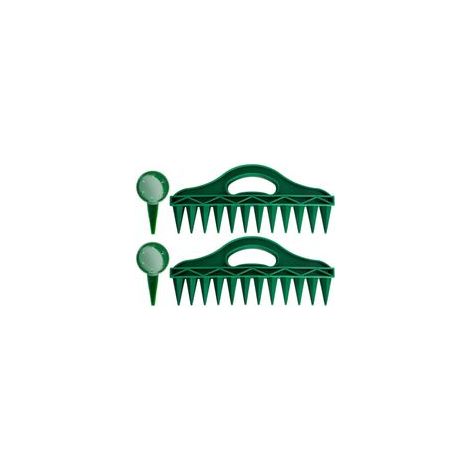 Jardinière de Sol à 12 Trous, Perforatrice de Jardin, Plantoir, Entretoise de Graines de Jardin avec Distributeur de Graines Réglable pour Planter des Graines et des Bulbes B