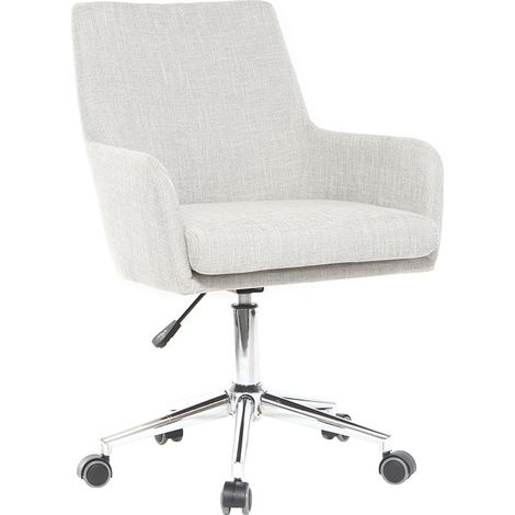 Poltrona da ufficio design tessuto grigio ghiaccio SHANA