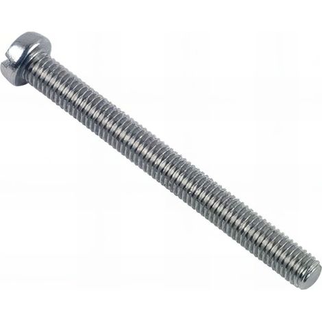 Vis métaux tête cylindrique Fendue 4 x 35 mm INOX A2 - Boite de 200 pcs - Fixtout VMCF04035A2