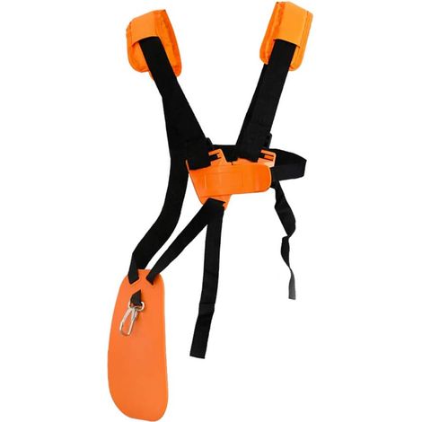 Sangle d'épaule pour débroussailleuse - Harnais de débroussailleuse à double bretelle avec ceinture en nylon durable et réglable pour débroussailleuse ou jardinage (pour débroussailleuse à fil série K (1/5)