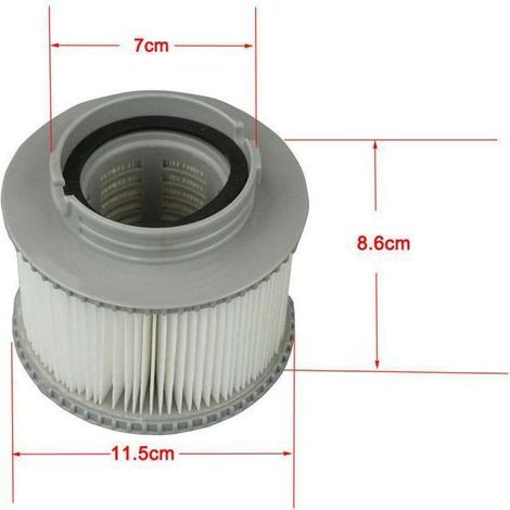 Filterkartuschen und Filtergitter für belüftete Warmwasserschwimmbecken (Winter und Sommer) MSPA FD2089, Zubehör für HEPA-Filter (1/4)