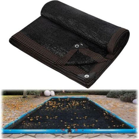 Laubnetz für rechteckige Schwimmbecken, Schutzplane für Aufstellbecken, Außenabdeckung zum Schutz vor Laub und Schmutz 3×5m (10x16,4ft) (1/5)