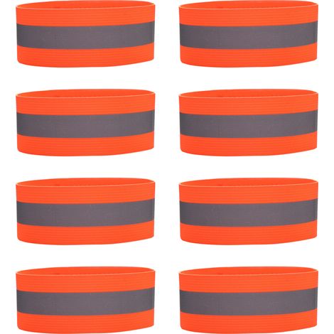 Bracelet Réfléchissant - Bande Élastique Réfléchissante 360° - Pour Course À Pied, Cyclisme, Randonnée - Lot De 8 (1/5)